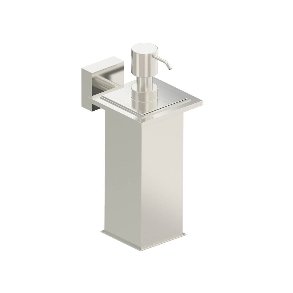 Kartners - MADRID - Soap / Lotion Dispenser (Wall Mounted)-Brushed Nickel - Brushed Nickel
