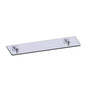 Kartners - MADRID - 21-inch Glass Shelf -Polished Chrome - Polished Chrome