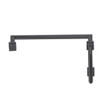 Kartners - MADRID - 8-inch x 18-inch Offset Shower Door Handles -Matte Black - Matte Black