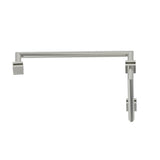 Kartners - MADRID - 8-inch x 18-inch Offset Shower Door Handles -Polished Nickel - Polished Nickel