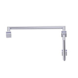Kartners - MADRID - 8-inch x 18-inch Offset Shower Door Handles -Polished Chrome - Polished Chrome