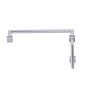 Kartners - MADRID - 8-inch x 18-inch Offset Shower Door Handles -Polished Chrome - Polished Chrome