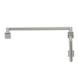 Kartners - MADRID - 8-inch x 24-inch Offset Shower Door Handles -Brushed Nickel - Brushed Nickel