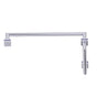 Kartners - MADRID - 8-inch x 24-inch Offset Shower Door Handles -Polished Chrome - Polished Chrome