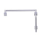 Kartners - MADRID - 12-inch x 18-inch Offset Shower Door Handles -Polished Chrome - Polished Chrome