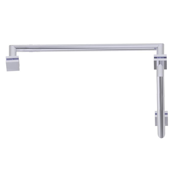 Kartners - MADRID - 12-inch x 24-inch Offset Shower Door Handles -Polished Chrome - Polished Chrome