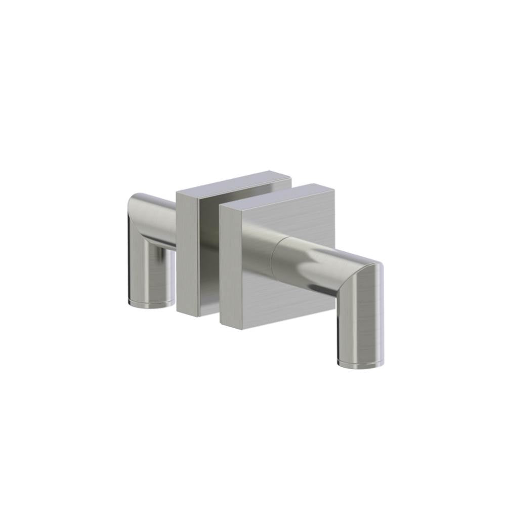 Kartners - MADRID - Double Shower Door Handle-Brushed Nickel - Brushed Nickel