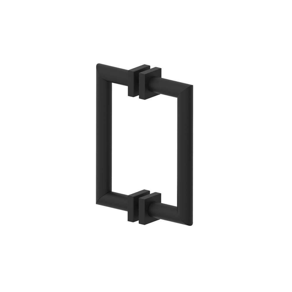 Kartners - MADRID - 8-inch Double Shower Door Handle-Matte Black - Matte Black
