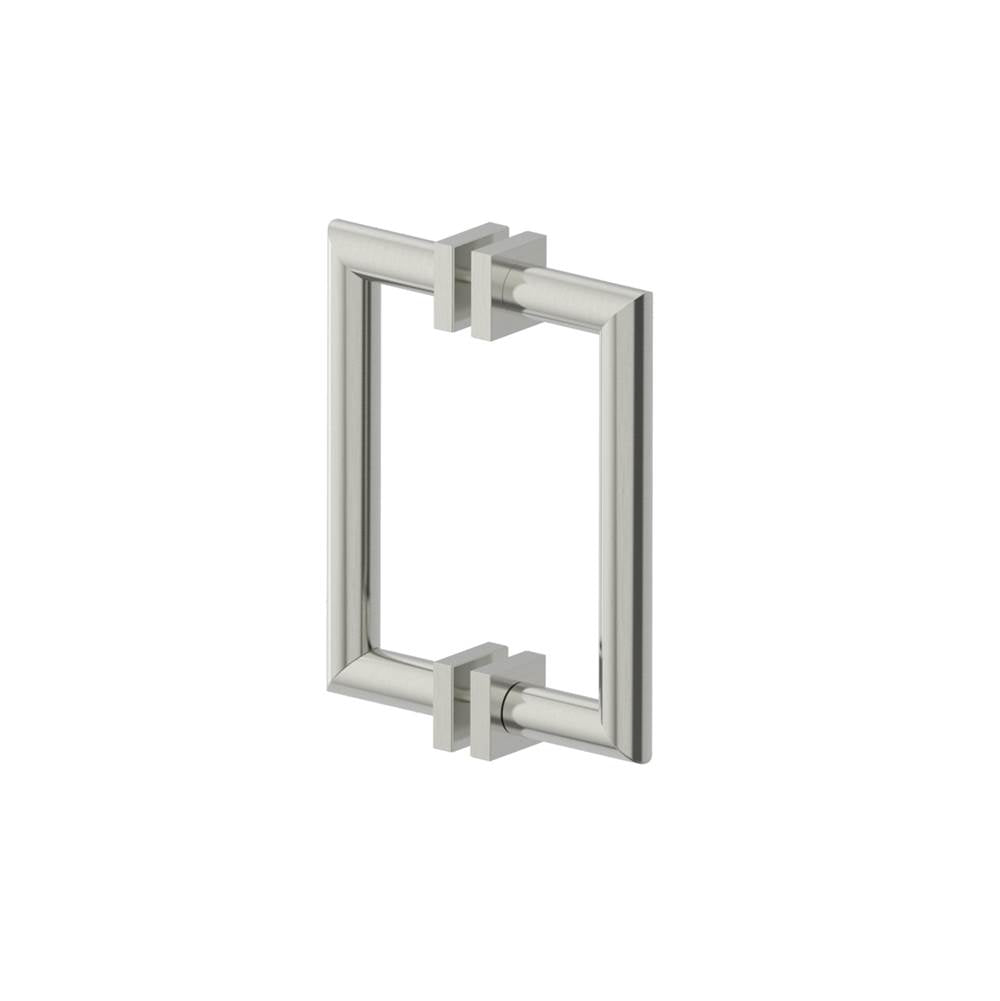 Kartners - MADRID - 8-inch Double Shower Door Handle-Brushed Nickel - Brushed Nickel