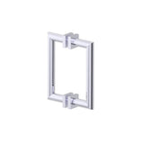 Kartners - MADRID - 8-inch Double Shower Door Handle-Polished Chrome - Polished Chrome