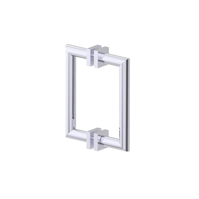 Kartners - MADRID - 8-inch Double Shower Door Handle-Polished Chrome - Polished Chrome