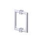 Kartners - MADRID - 8-inch Double Shower Door Handle-Polished Chrome - Polished Chrome