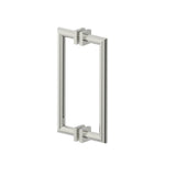 Kartners - MADRID - 12-inch Double Shower Door Handle-Polished Nickel - Polished Nickel