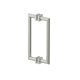 Kartners - MADRID - 12-inch Double Shower Door Handle-Brushed Nickel - Brushed Nickel