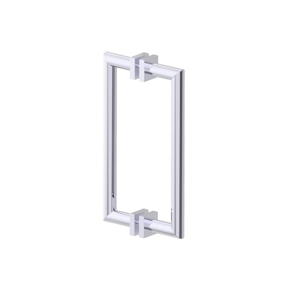 Kartners - MADRID - 12-inch Double Shower Door Handle-Polished Chrome - Polished Chrome