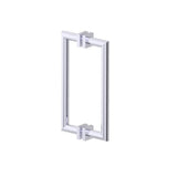Kartners - MADRID - 12-inch Double Shower Door Handle-Polished Chrome - Polished Chrome