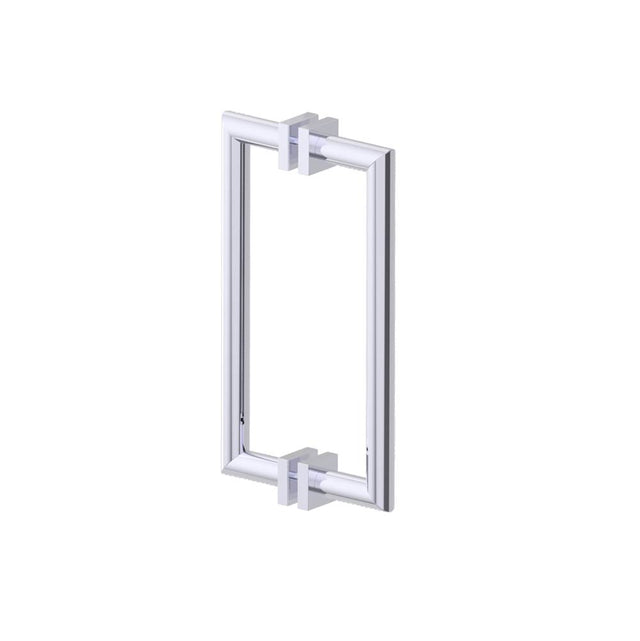 Kartners - MADRID - 12-inch Double Shower Door Handle-Polished Chrome - Polished Chrome
