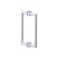 Kartners - MADRID - 12-inch Double Shower Door Handle-Polished Chrome - Polished Chrome