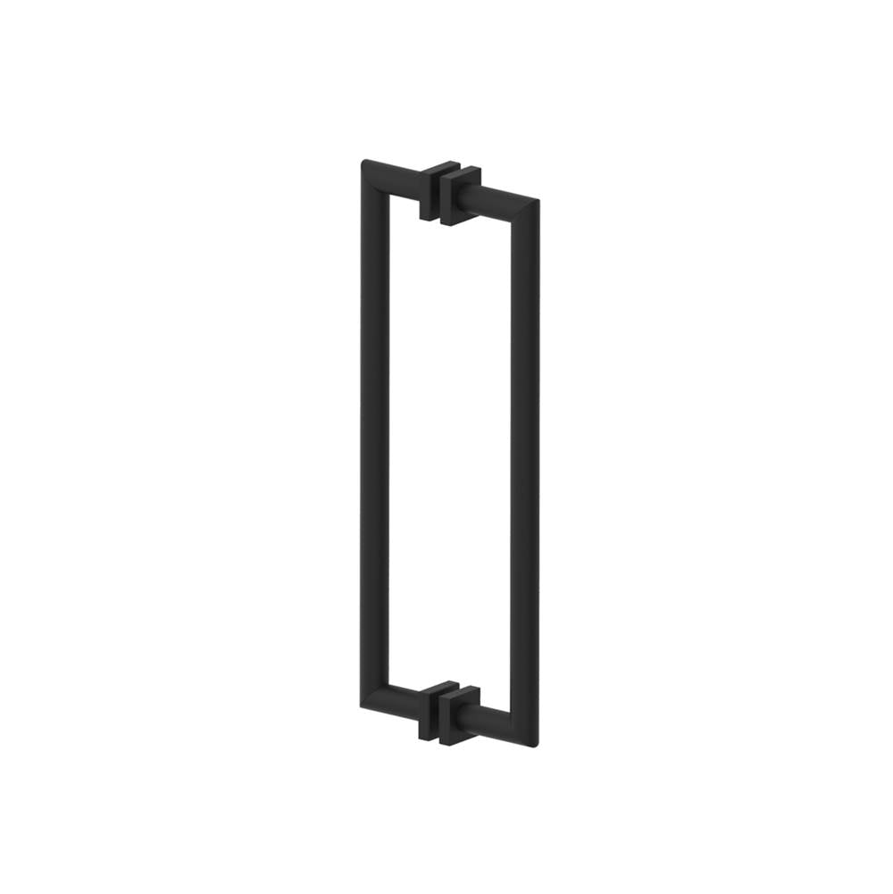 Kartners - MADRID - 18-inch Double Shower Door Handle-Matte Black - Matte Black