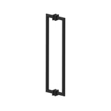 Kartners - MADRID - 24-inch Double Shower Door Handle-Matte Black - Matte Black