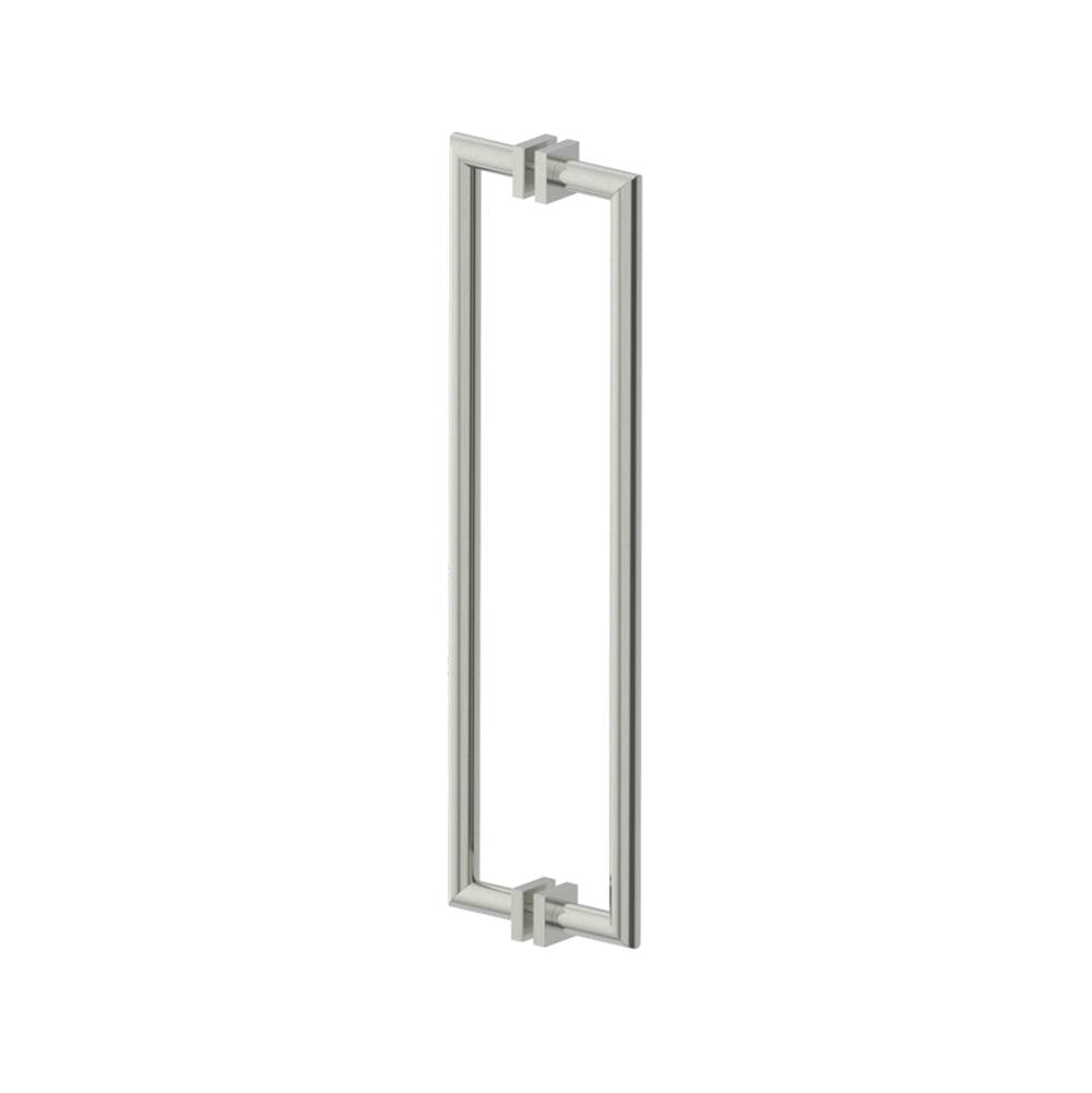 Kartners - MADRID - 24-inch Double Shower Door Handle-Brushed Nickel - Brushed Nickel