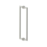 Kartners - MADRID - 24-inch Double Shower Door Handle-Brushed Nickel - Brushed Nickel