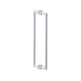 Kartners - MADRID - 24-inch Double Shower Door Handle-Polished Chrome - Polished Chrome