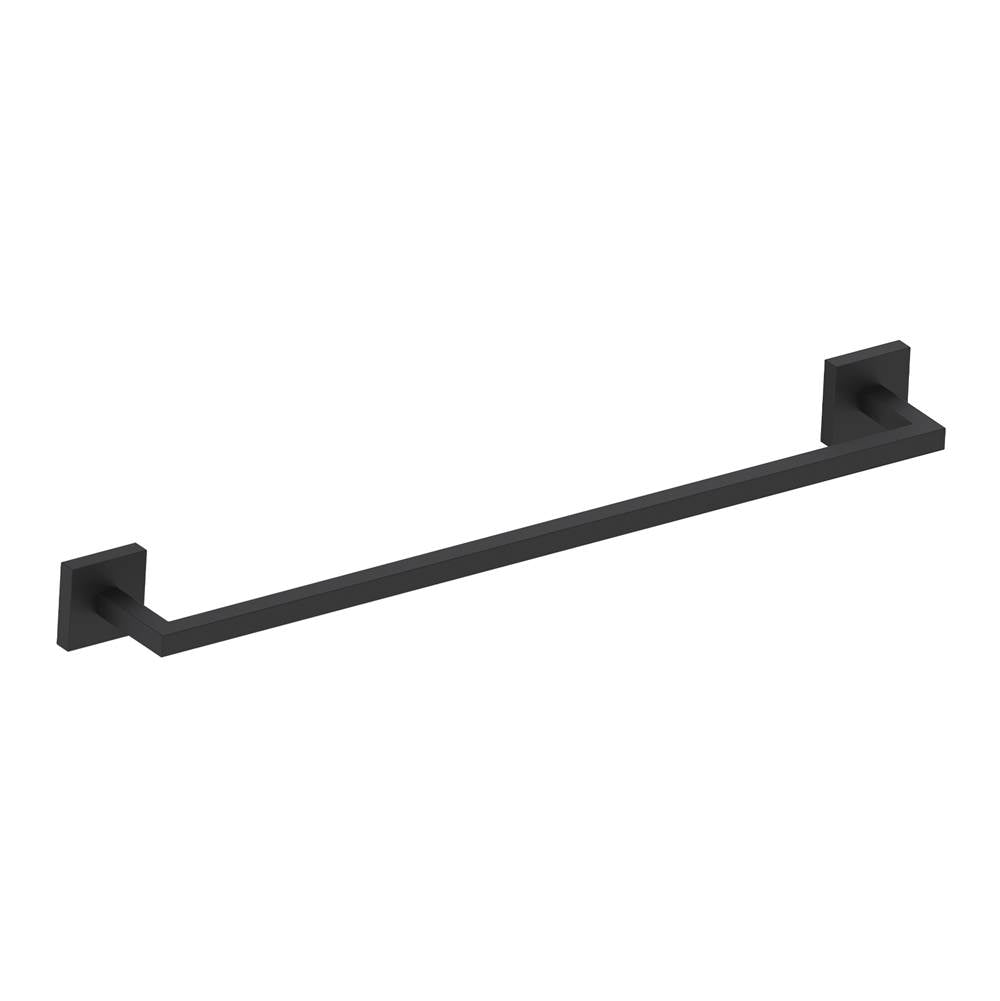 Kartners - BUILDERS - 24-inch Bathroom Towel Bar-Matte Black - Matte Black