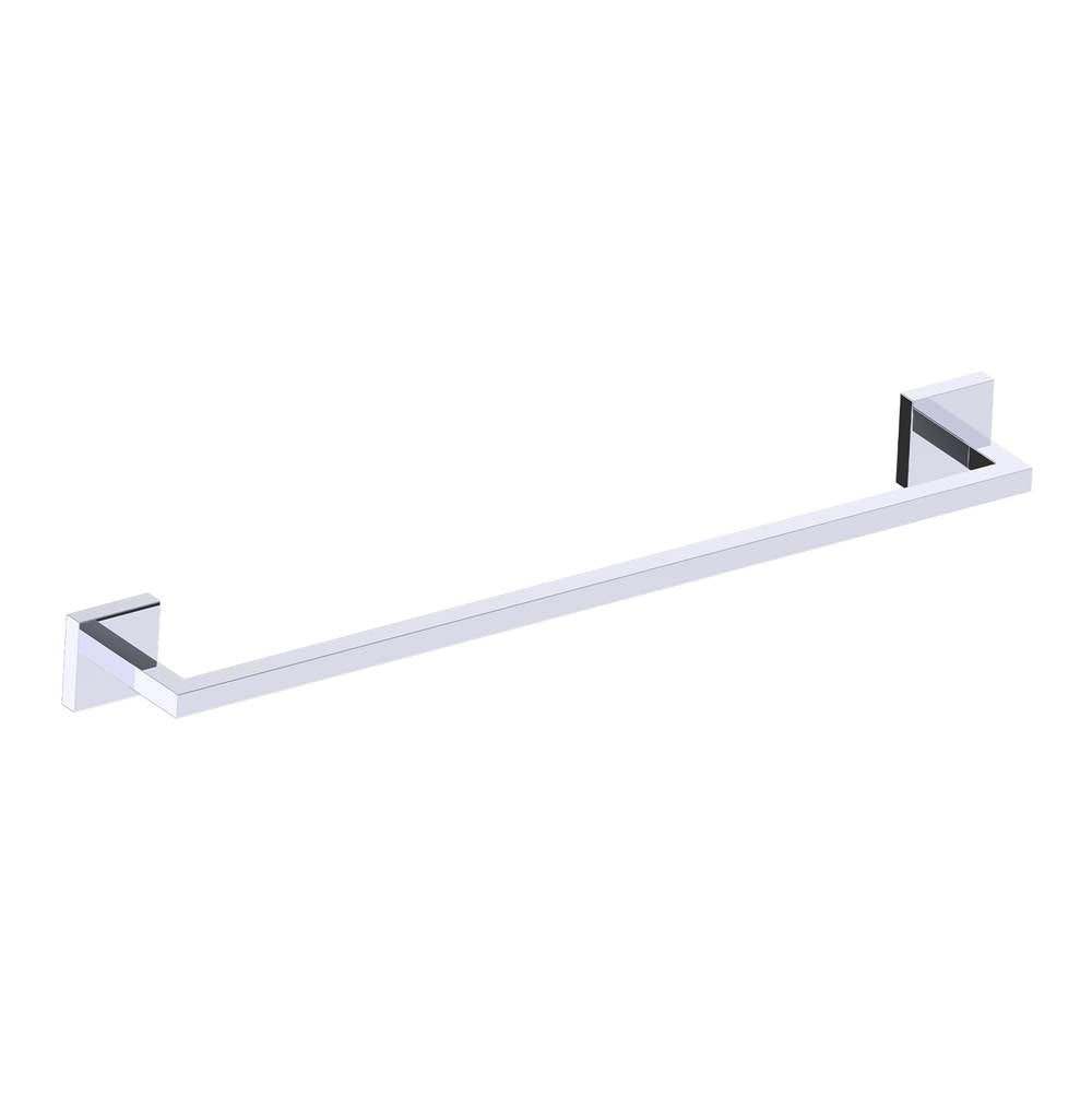 Kartners - BUILDERS - 24-inch Bathroom Towel Bar-Polished Chrome - Polished Chrome