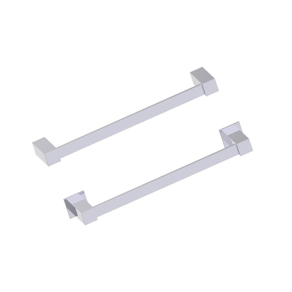 Kartners - LISBON - 12-inch Bathroom Towel Bar-Polished Chrome - Polished Chrome