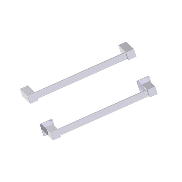 Kartners - LISBON - 12-inch Bathroom Towel Bar-Polished Chrome - Polished Chrome