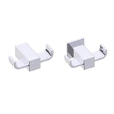 Kartners - LISBON - Double Prong Robe Hook -Polished Chrome - Polished Chrome