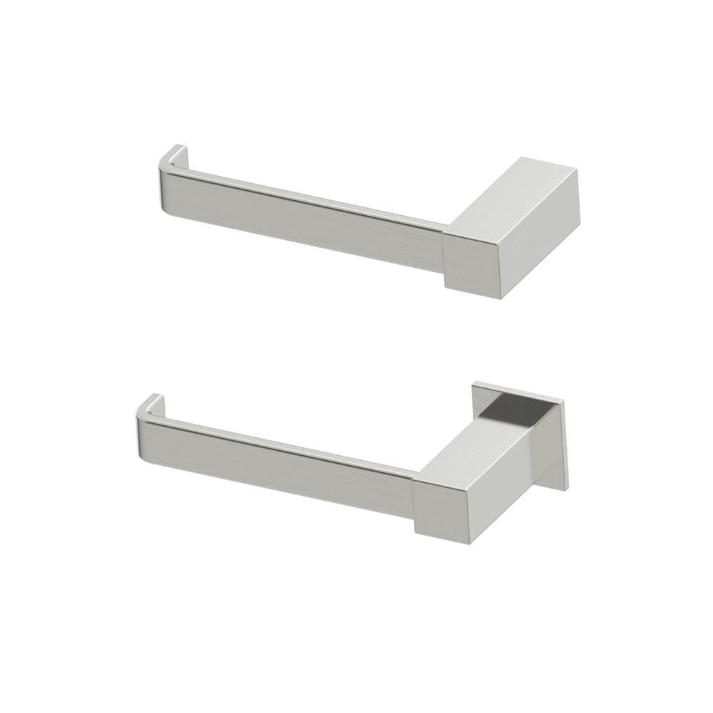 Kartners - LISBON - Toilet Paper Holder (Left)-Brushed Nickel - Brushed Nickel