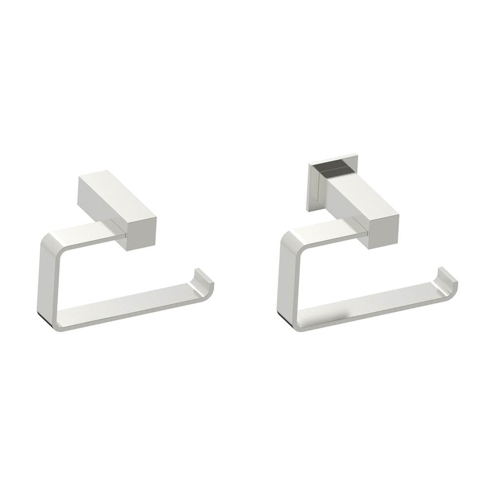 Kartners - LISBON - Drop Toilet Paper Holder-Brushed Nickel - Brushed Nickel