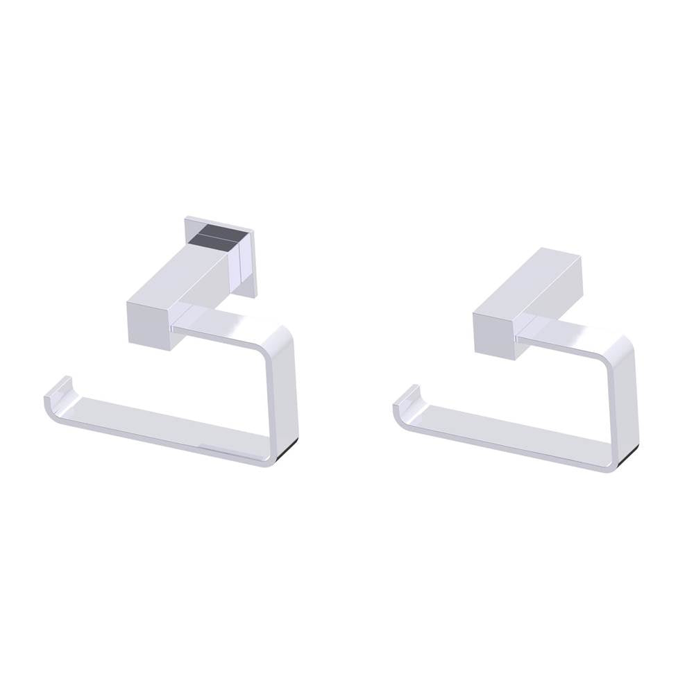 Kartners - LISBON - Drop Toilet Paper Holder (Left)-Polished Chrome - Polished Chrome