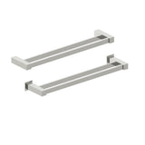 Kartners - LISBON - 18-inch Double Bathroom Towel Bar-Brushed Nickel - Brushed Nickel
