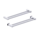 Kartners - LISBON - 18-inch Double Bathroom Towel Bar-Polished Chrome - Polished Chrome