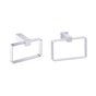 Kartners - LISBON - Rectangular Towel Ring-Polished Chrome - Polished Chrome