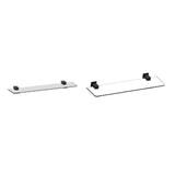 Kartners - LISBON - Glass Shelf-Matte Black - Matte Black