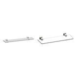 Kartners - LISBON - Glass Shelf-Brushed Nickel - Brushed Nickel