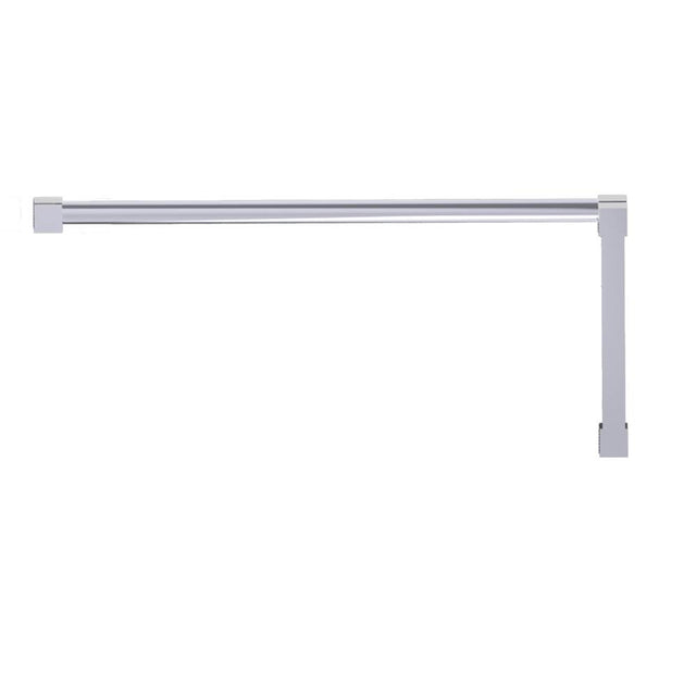 Kartners - LISBON - 8-inch x 24-inch Offset Shower Door Handle -Polished Chrome - Polished Chrome