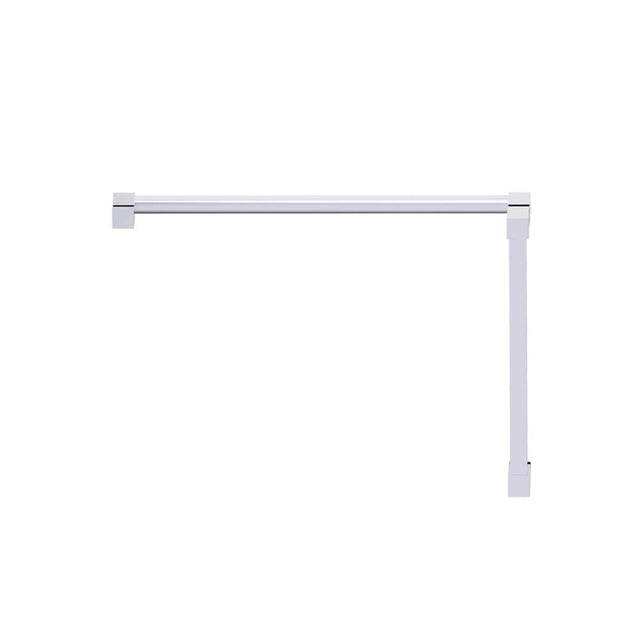 Kartners - LISBON - 12-inch x 18-inch Offset Shower Door Handle -Polished Chrome - Polished Chrome