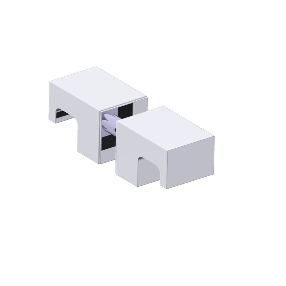 Kartners - LISBON - Double Shower Door Handle-Polished Chrome - Polished Chrome