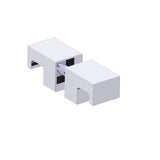 Kartners - LISBON - Double Shower Door Handle-Polished Chrome - Polished Chrome