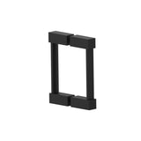 Kartners - LISBON- 6-inch Double Shower Door Handle-Matte Black - Matte Black