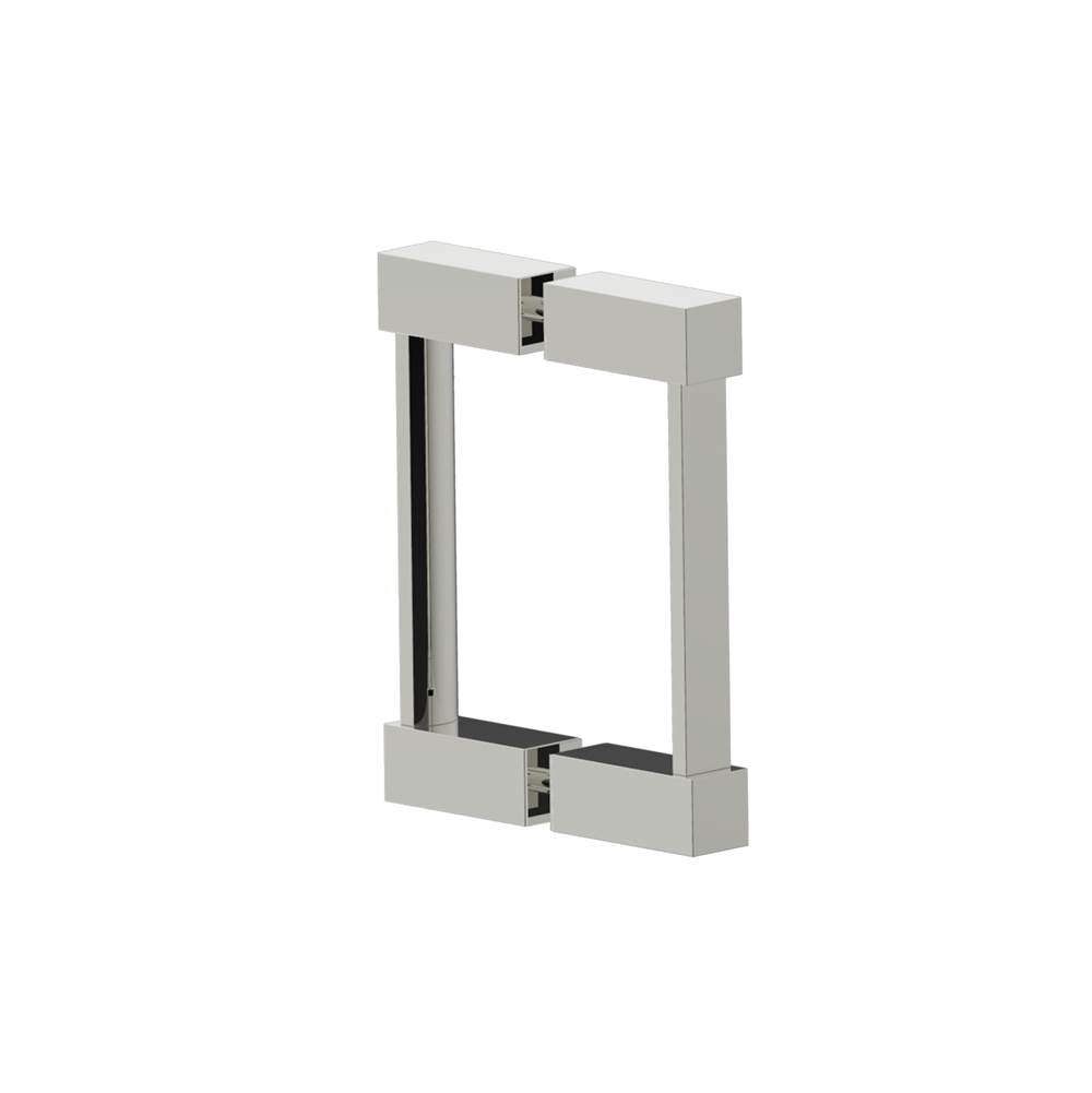 Kartners - LISBON- 6-inch Double Shower Door Handle-Polished Nickel - Polished Nickel