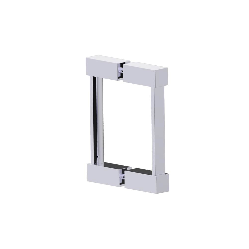 Kartners - LISBON- 6-inch Double Shower Door Handle-Polished Chrome - Polished Chrome