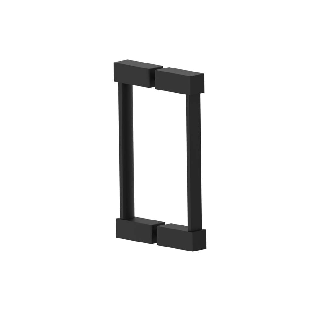 Kartners - LISBON- 8-inch Double Shower Door Handle-Matte Black - Matte Black