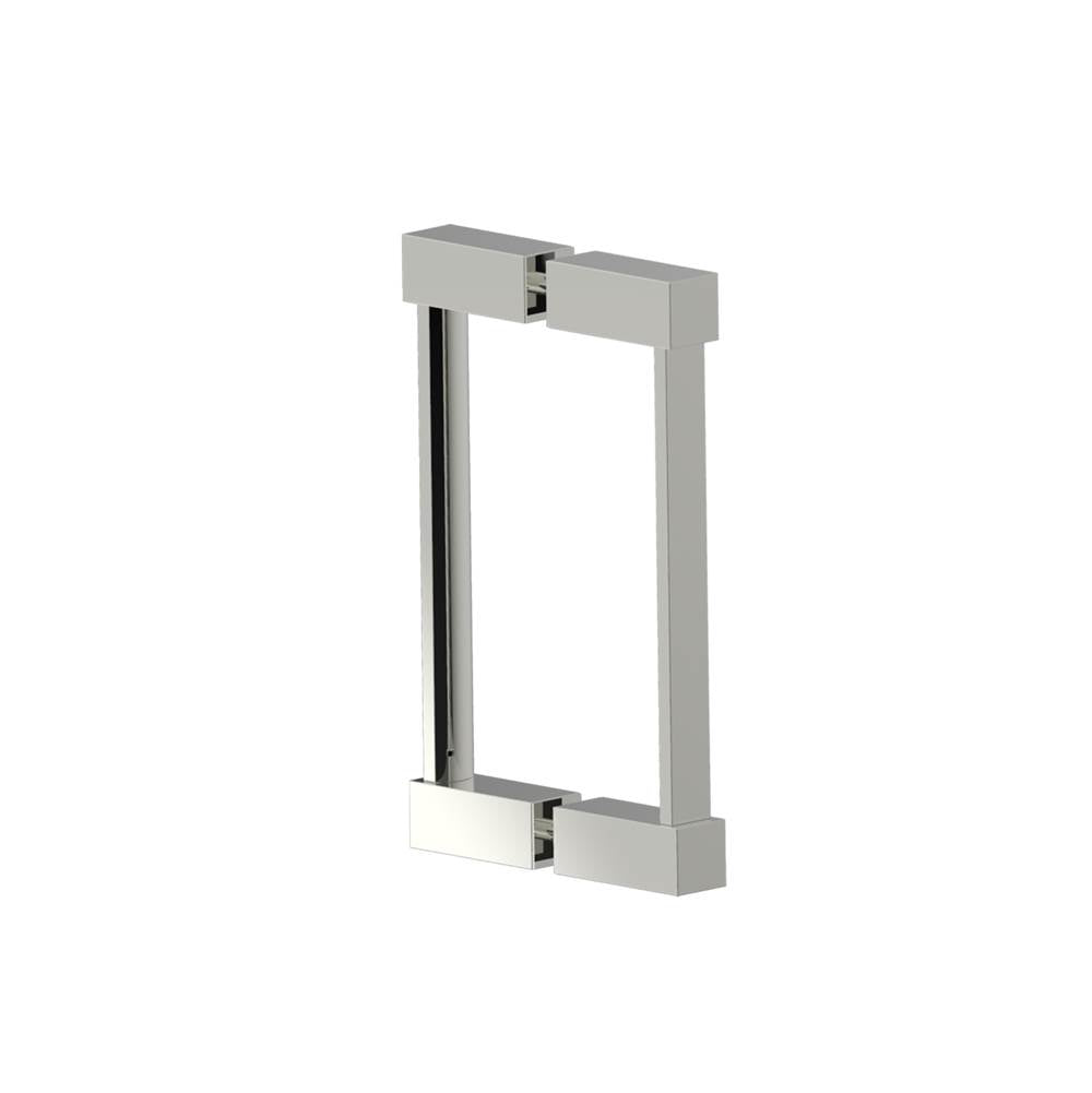 Kartners - LISBON- 8-inch Double Shower Door Handle-Polished Nickel - Polished Nickel
