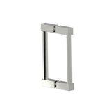 Kartners - LISBON- 8-inch Double Shower Door Handle-Polished Nickel - Polished Nickel
